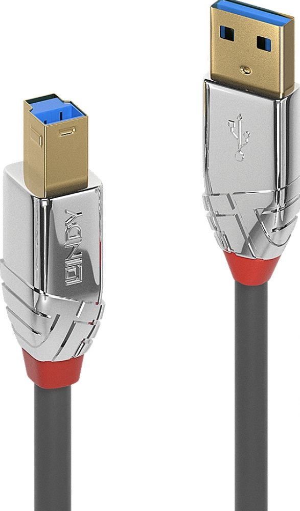 Lindy USB 3.0 Kabel Type A/B Cromo Line M/M 0.5m