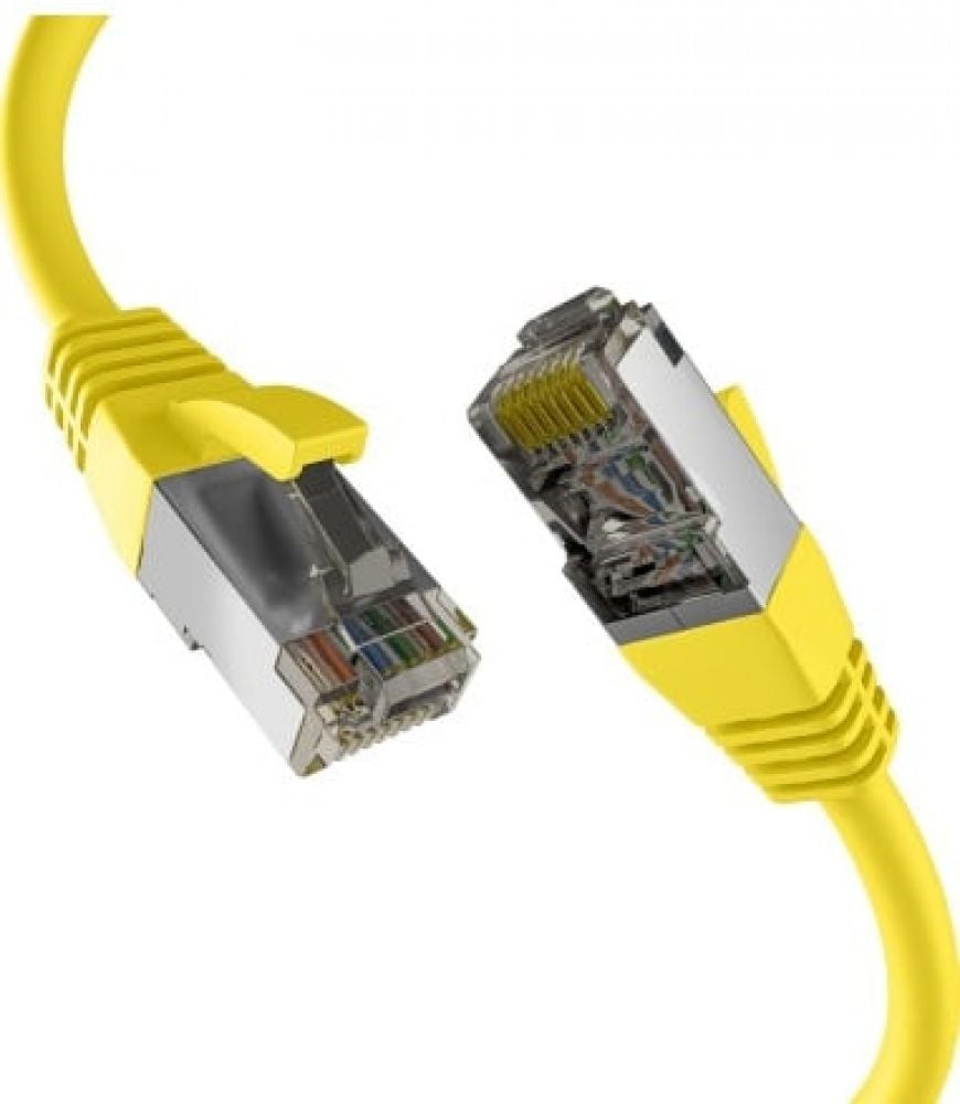 EFB CAT8.1 GELB 0,50m RJ45 PATCHKABEL S/FTP PIMF