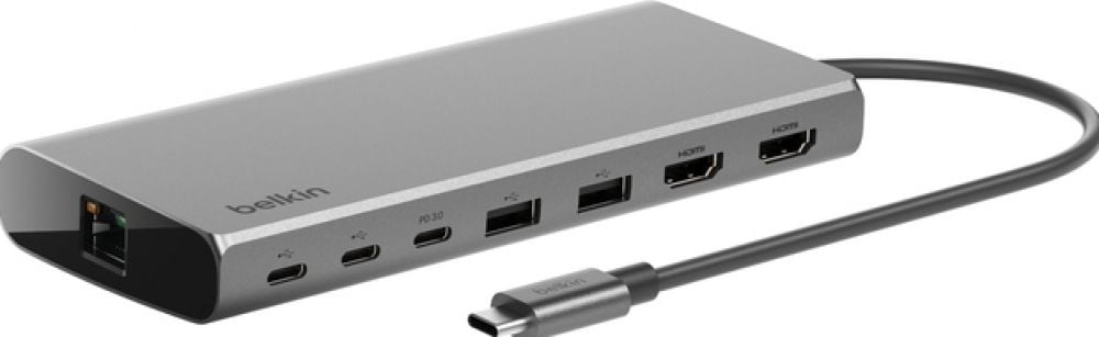 Belkin CONNECT 8-in-1 Dual Display Core Hub - Dockingstation