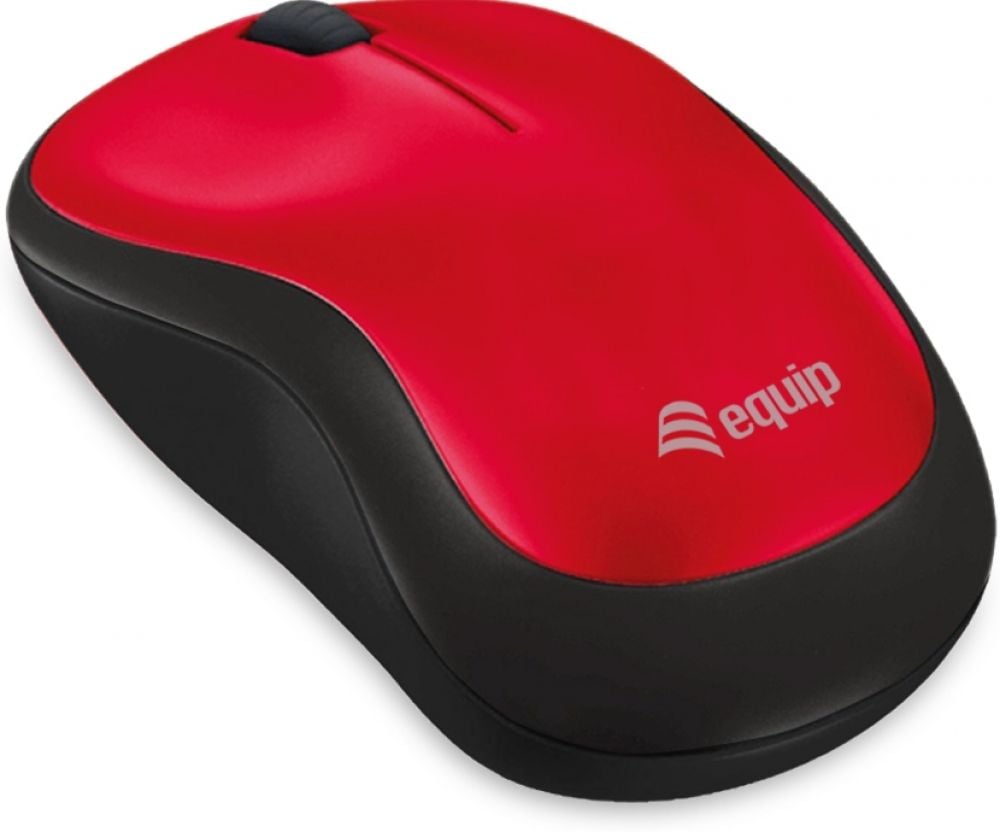 Equip Optische muis Wireless rood mini