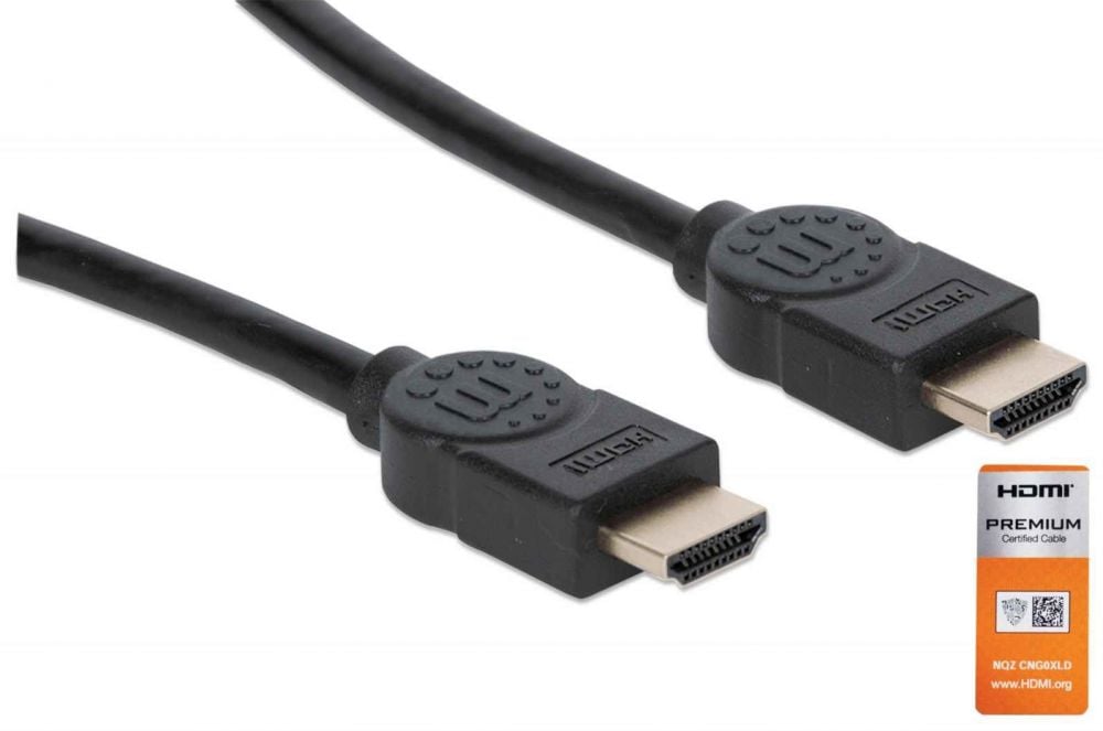 Manhattan Premium HDMI-Kabel Ethernet-kanaals 4K@60HZ 1,8m