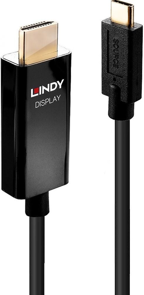 Lindy 1m USB Type C an HDMI Adapterkabel met HDR