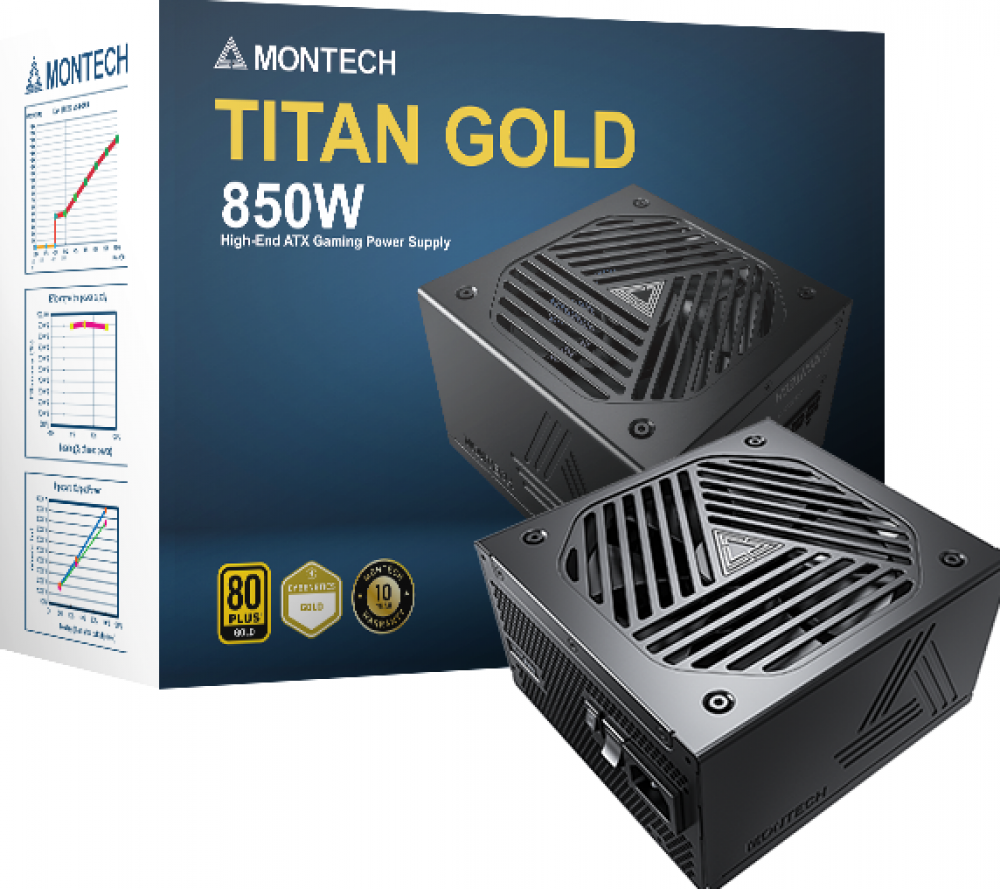 Montech Titan Gold 850W - Voeding