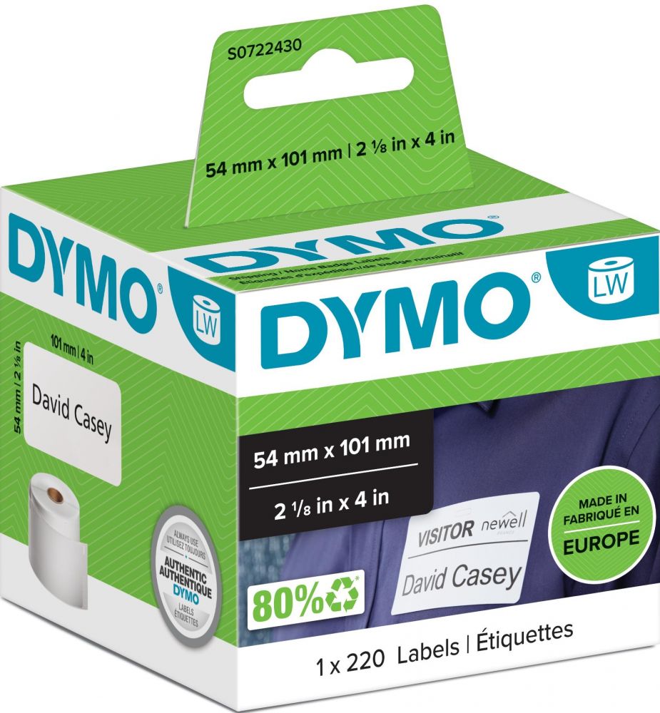 DYMO DYMO S0722430 - Permanente kleeflaag