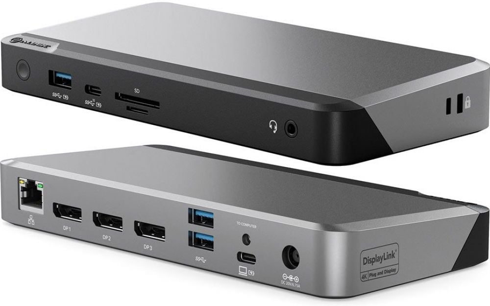 Alogic Docking Station universele Triple 4K USB-C&USB-A 100W