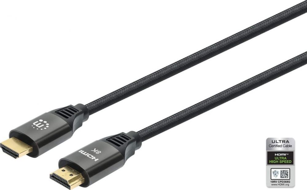 MANHATTAN 8K@60Hz HDMI-Kabel met Ethernet-kanaals St./St. 3m