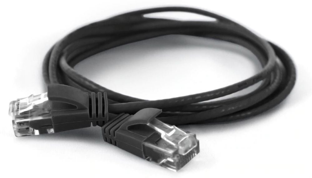 Wantec Patchkabel UTP CAT6a d=2,8mm 10,00m zwart
