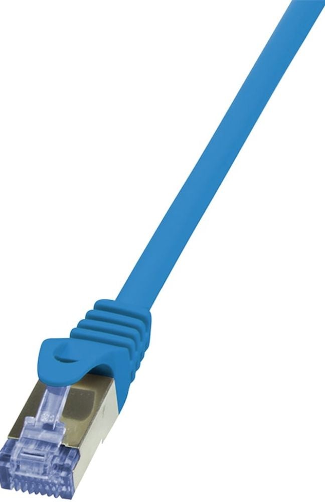 LogiLink CAT6A S/FTP Patchkabel AWG26 PIMF blauw 0,25m