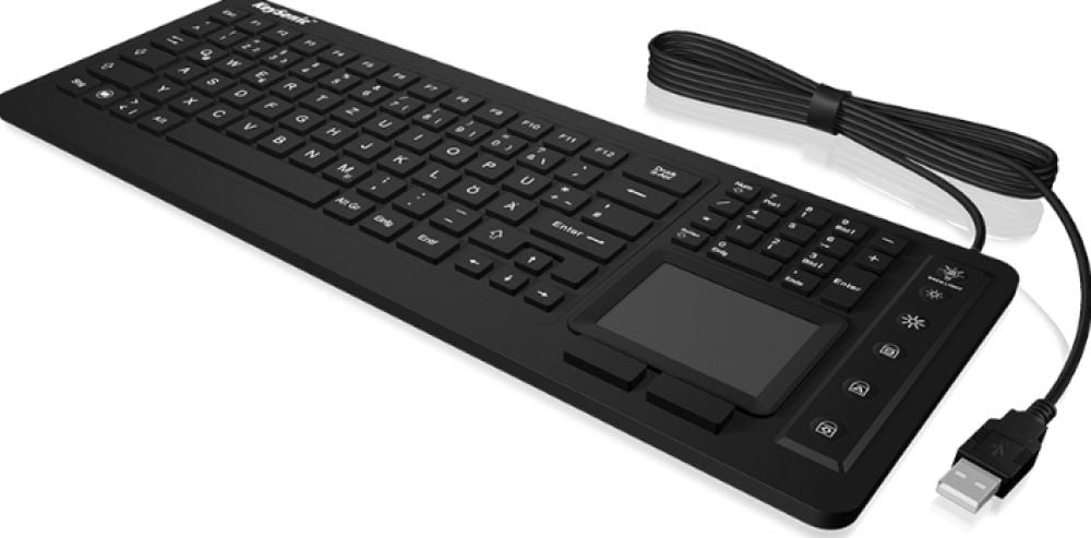 keyboard Keysonic KSK-6231INEL (CH) Industrie Touchpad W-dicht bl bulk