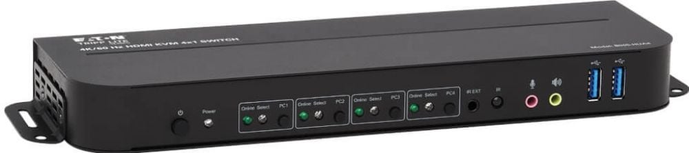 Eaton Tripp Lite series HDMI USB KVM Switch 4-Port 4K 60Hz HDR HDCP 2.2 IR USB Sharing - KVM  audio  USB switch