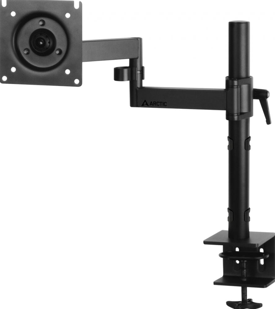 ARCTIC X1 – Monitorarm – 27–43″/49″ ultrawide – VESA 75/100 – max 10 kg – kantelbaar ±15° – 180° zwenk – 360° rotatie – bureauklem – kabelbeheer –