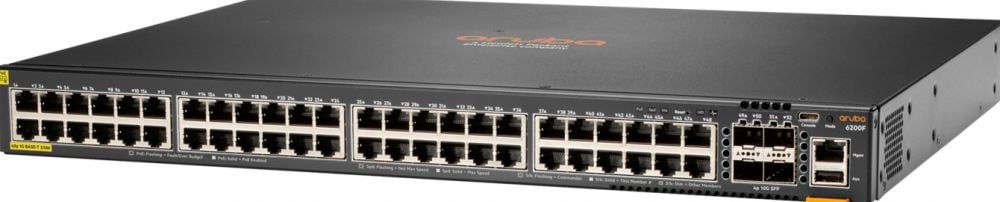 HPE Aruba 6200F 48G Class4 PoE 4SFP+ 370W Switch - Switch