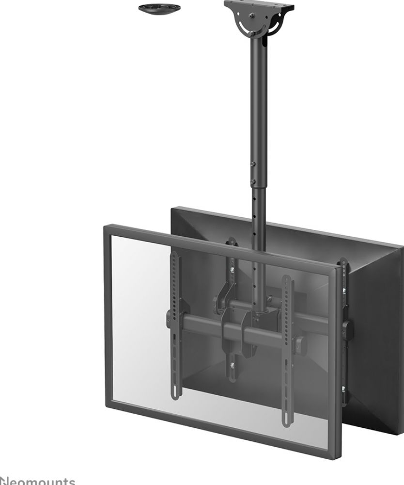 NEOMOUNTS NeoMounts NM-C440DBLACK - Plafondmontage voor 2 LCD-schermen