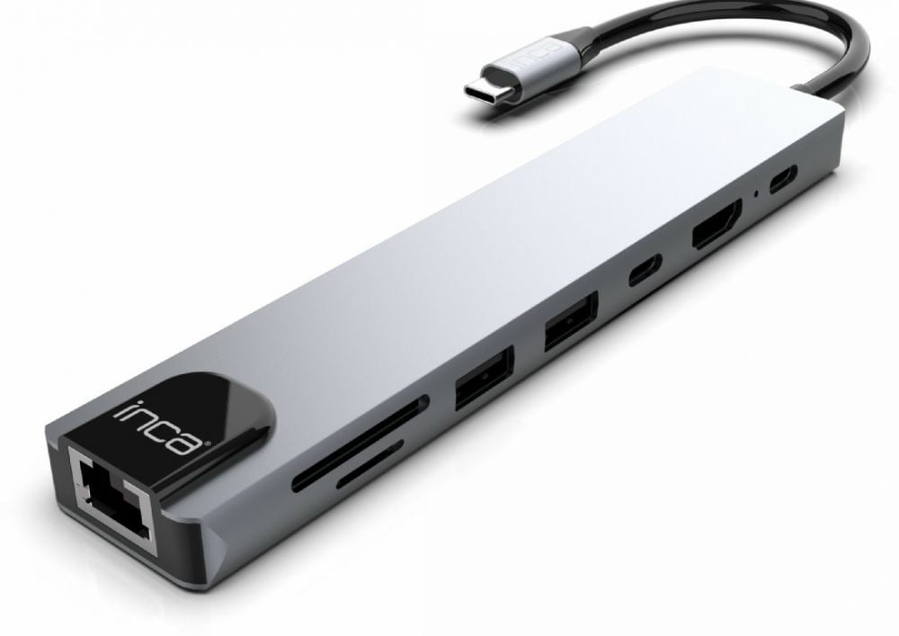 INCA Adapter ITPC-7T Type C > 3XUSB-A, 1xRJ45, 1000mbps