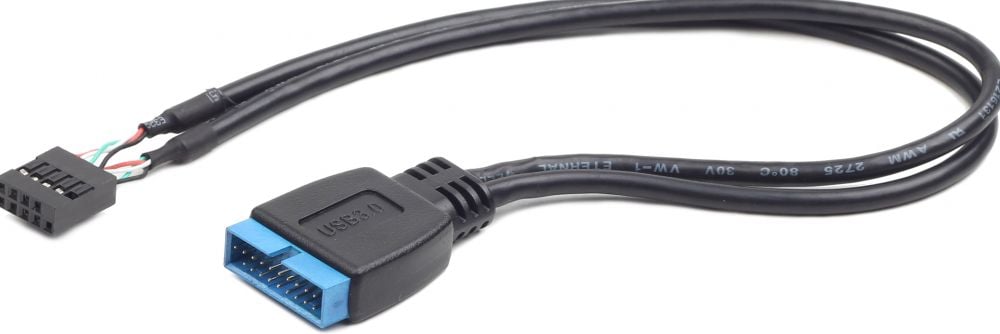 gembird Internes USB 2-zu-USB 3-Header-Kabel
