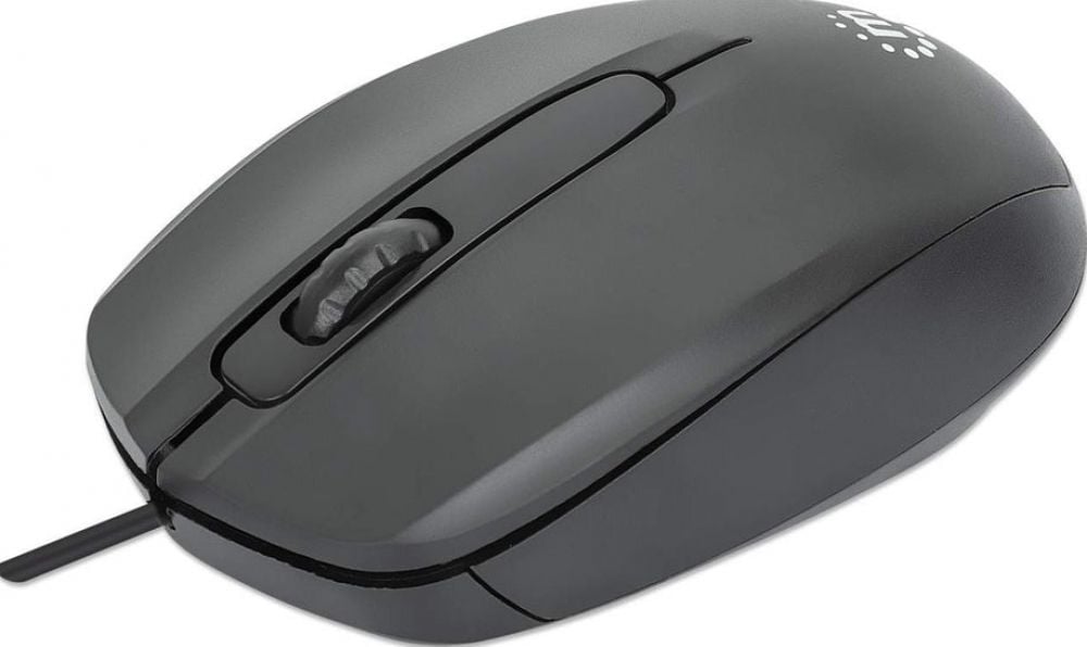 MANHATTAN Comfort II Optische USB-muis zwart