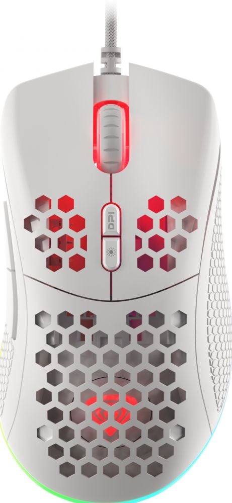 Genesis kabelgeb. Gaming muis KRYPTON 555 RGB weiß