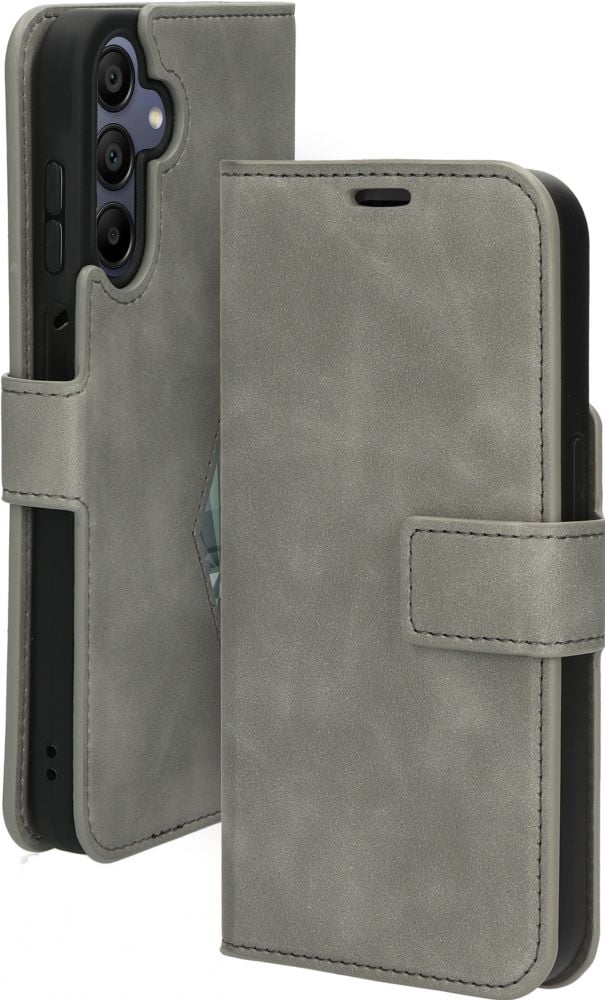 Kenmerken: Classic Wallet Case met extra opbergvak aan de achterkant Tijdloze kleur Granite Grey: gemaakt voor de moderne levensstijl. Het ontwerp