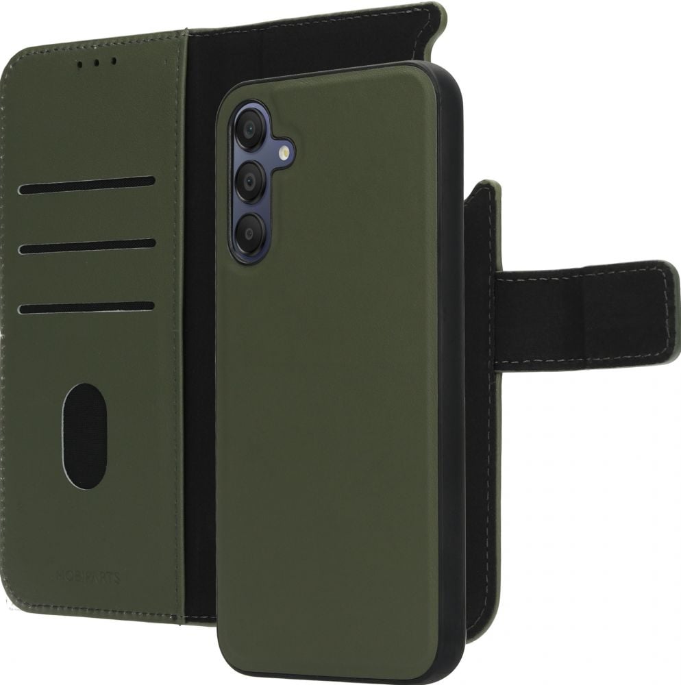 Mobiparts Leather 2 in 1 Wallet Case Samsung Galaxy A15 Green (Galaxy A15 5G) Groen