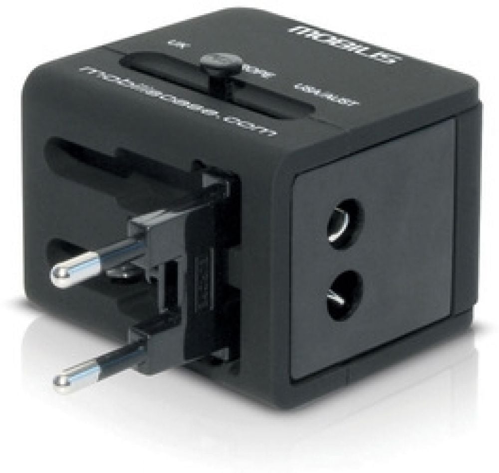 Worldwide Travel Adaptor 2 USB (100-240V - 2x05A) Compatible 155 countries