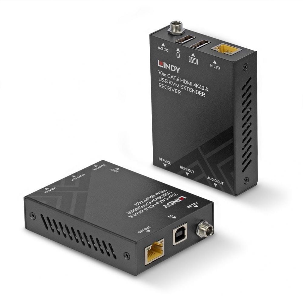 Lindy 70m Cat.6 HDMI 4K60, USB & Audio KVM Extender