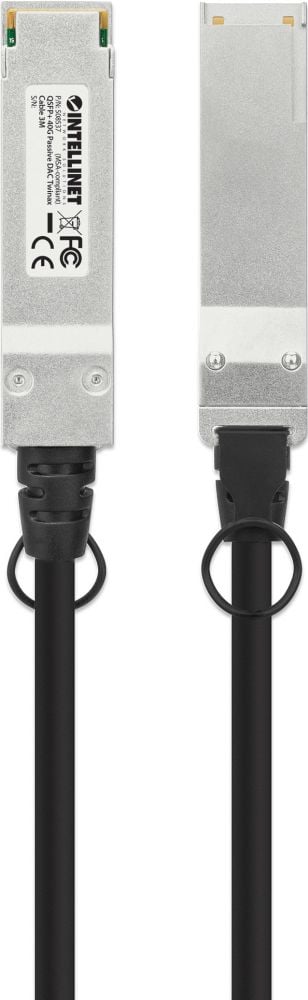 INTELLINET QSFP+ 40G Passives DAC Twinax-Kabel 3,0m MSA-konf