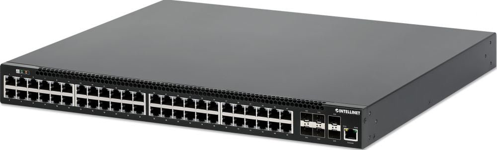 INTELLINET 54-P PoE+ Managed Switch 6x10GbE 850W