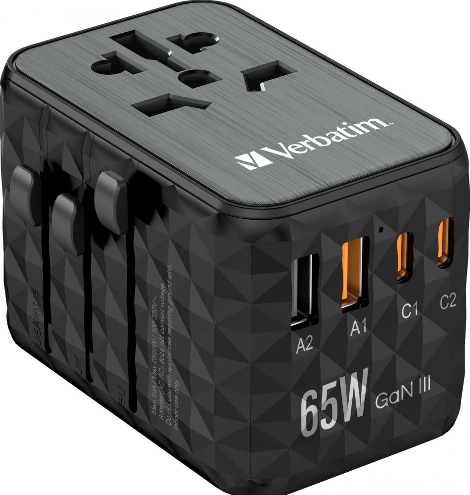 Verbatim UTA-05 - GaN III Universele Reisadapter
