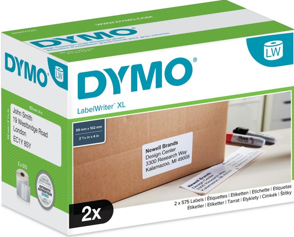 DYMO DYMO High Capacity Large Shipping Labels - Wit