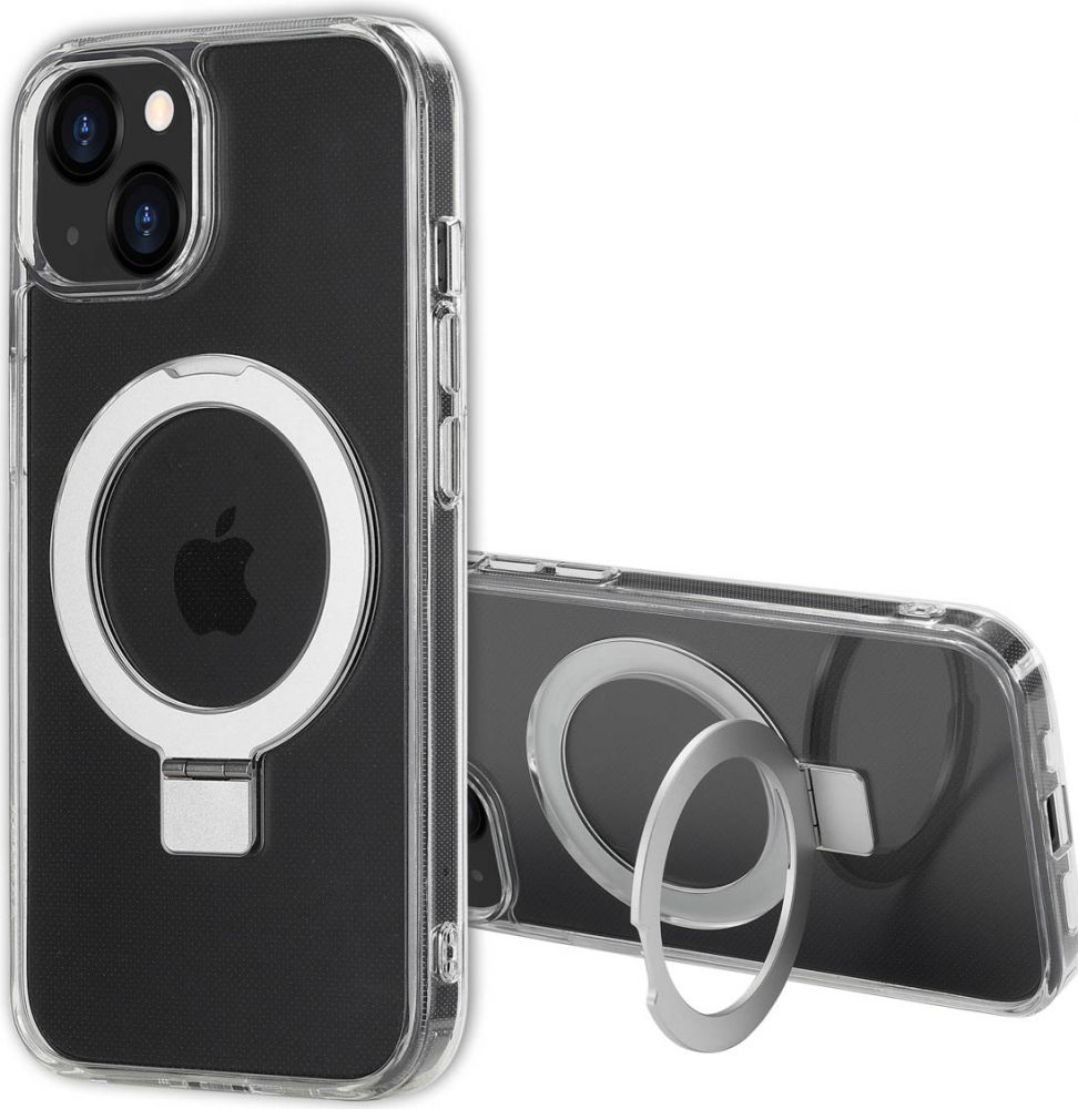 Accezz Ring Stand Backcover met MagSafe iPhone 13 - Transparant