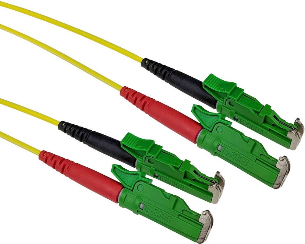 E2000/APC X2 DUPLEX 1.00M. 1 stk