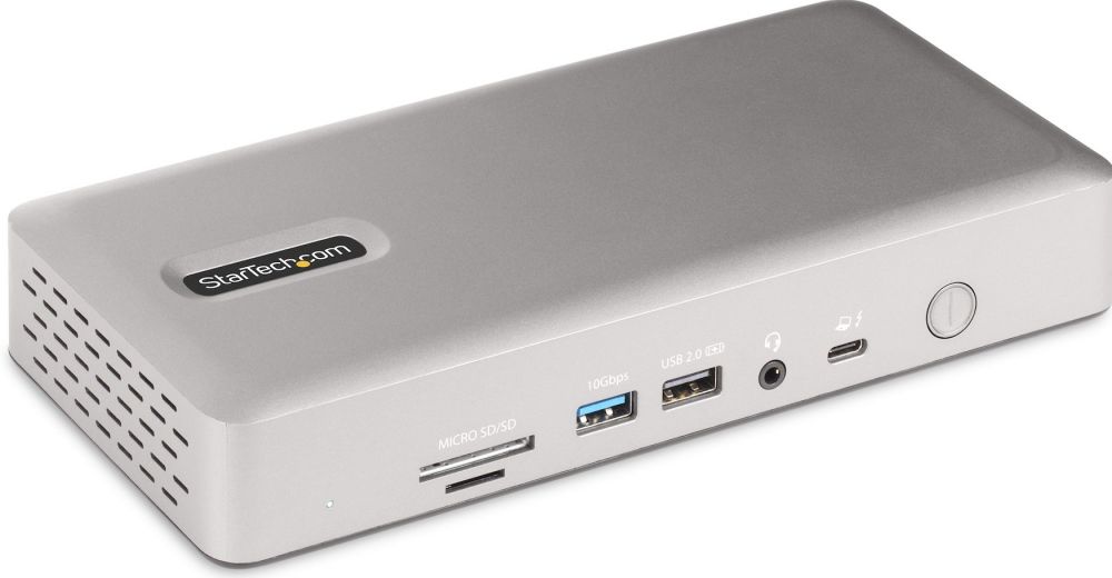 StarTech.com Thunderbolt 4 Multi-Display Docking Station, QuadTripleDual Monitor Dock, 2x HDMI2x DisplayPort, 7x USB Hub, 2.5 Gigabit Ethernet, 98W