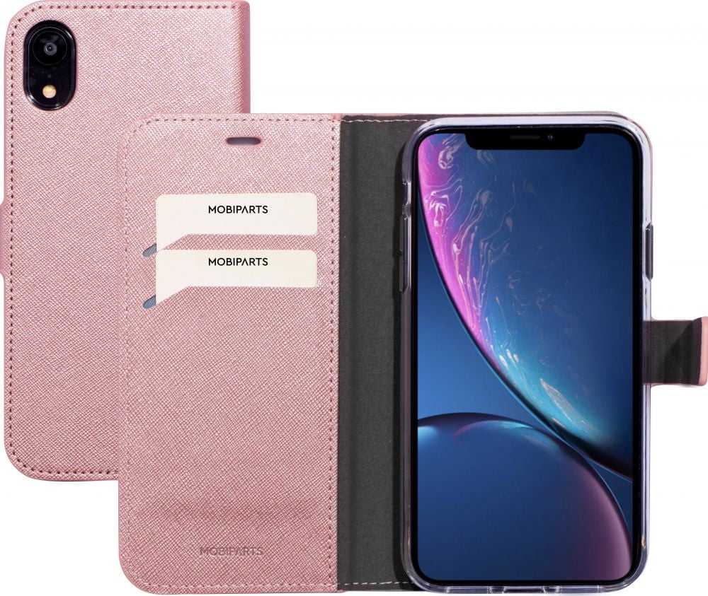 Mobiparts Saffiano Wallet Case Apple iPhone XR - Smartphonehoesje