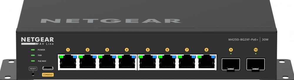 NETGEAR AV Line M4250-8G2XF-PoE+ - Switch