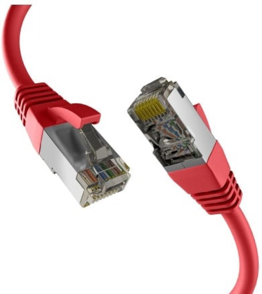EFB CAT8.1 ROT 10m RJ45 PATCHKABEL S/FTP PIMF
