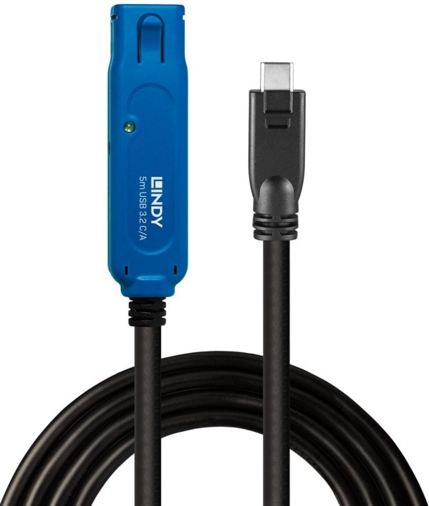 LINDY 5m USB 3.2 Gen 1 C/A Aktivverlängerung Pro