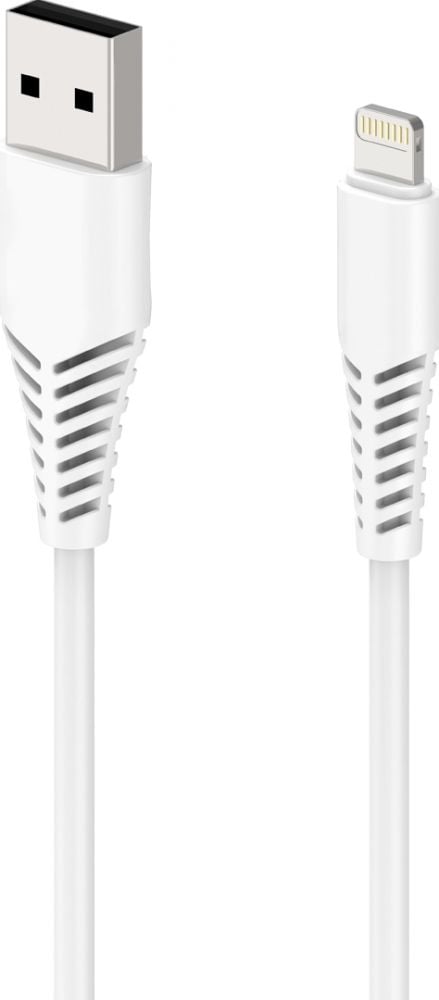 2GO oplaadkabel Apple Lightning 1m weiß