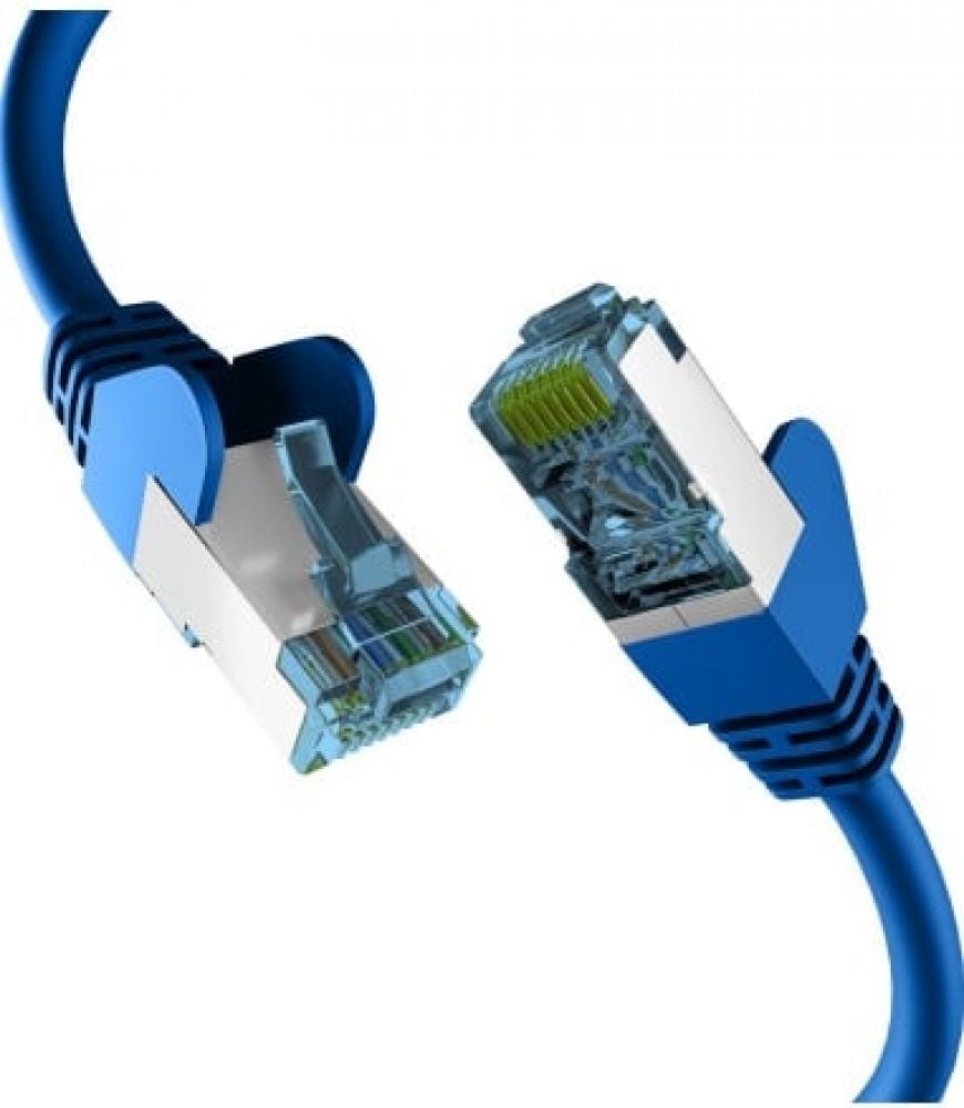 EFB RJ45 PATCHKABEL met CAT7 ROHKABEL BLAU 25m