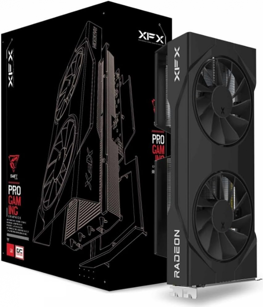 XFX Radeon RX 9060XT Swift Dual Fan OC Black 16GB - Videokaart