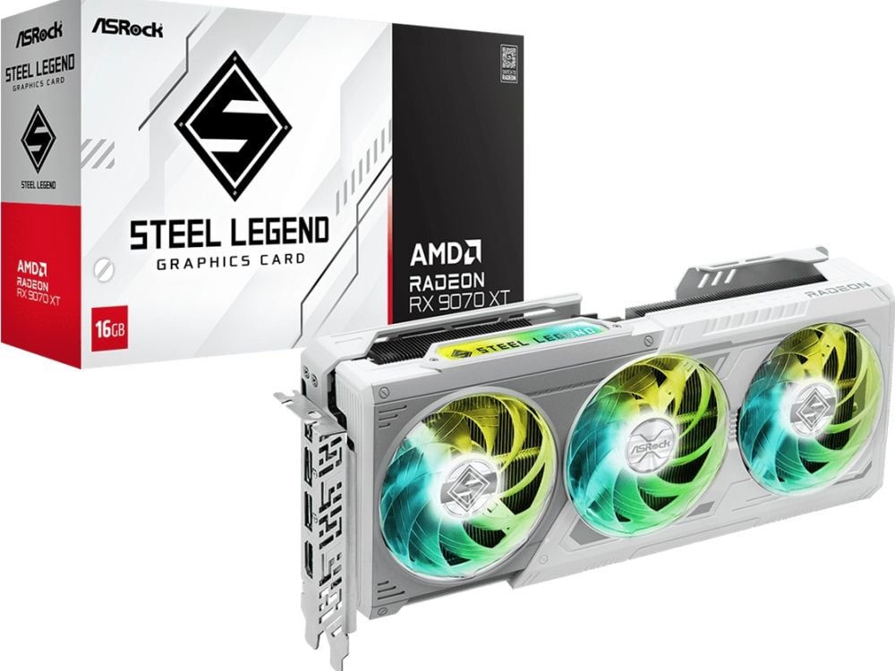 ASROCK AMD Radeon RX 9070 XT Steel Legend | Azerty.nl