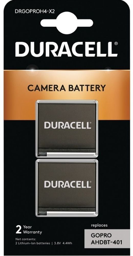 Duracell DRGOPROH4-X2, GoPro, 1160 mAh, 3,8 V, Lithium-Ion (Li-Ion)