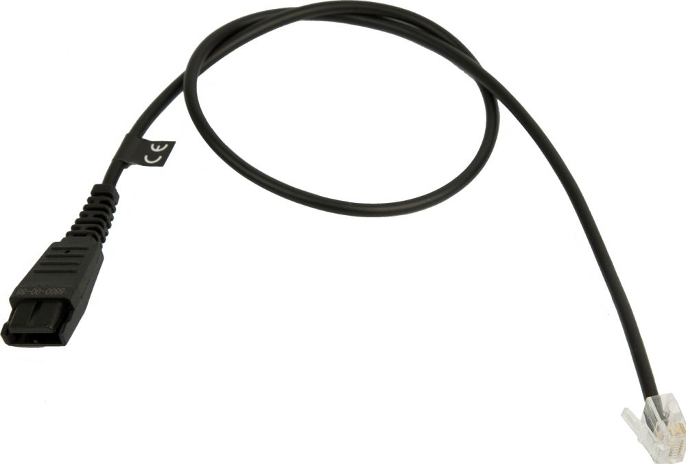 Jabra 8800-00-88 QD cord naar RJ10 - Kabel voor telefoonhoorn