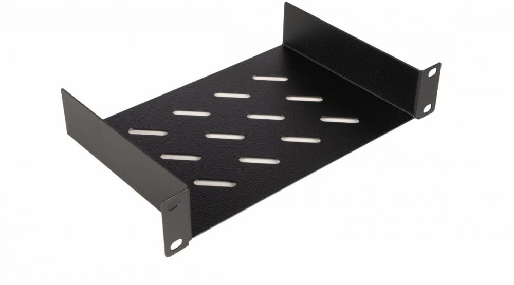 Equip legplanken fest 10" voor Serverschränke, 1U 15cm zwart