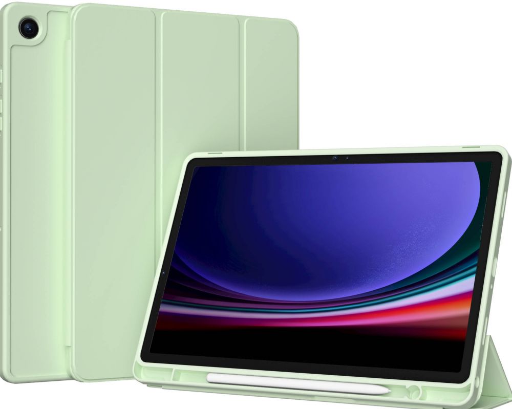 Accezz Smart Silicone Bookcase Samsung Galaxy Tab A9 Plus - Lichtgroen