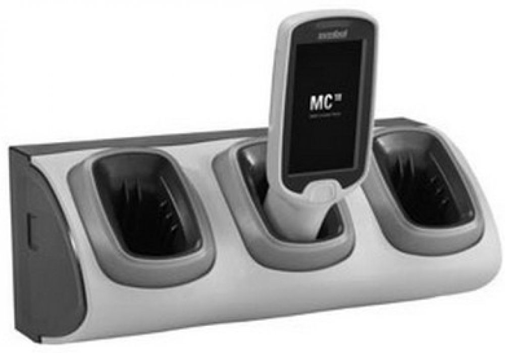 Zebra 3-Slot High Density Locking Cradle - Oplaadslede voor handheld
