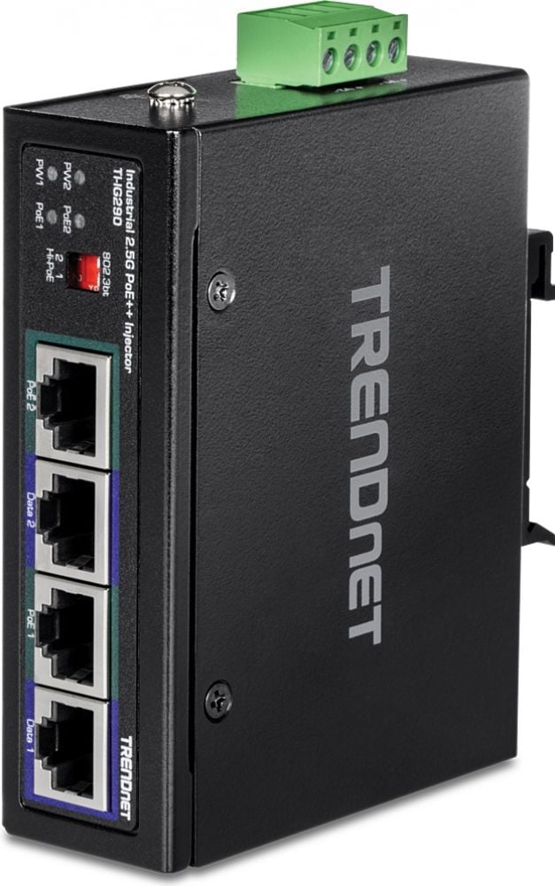 TRENDnet Hardened Industrial 95W 2-Port 2,5Gbit PoE-Injector