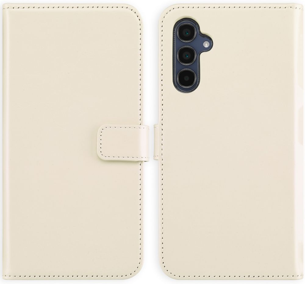 Selencia Echt Lederen Bookcase Samsung Galaxy A34 (5G) - Greige