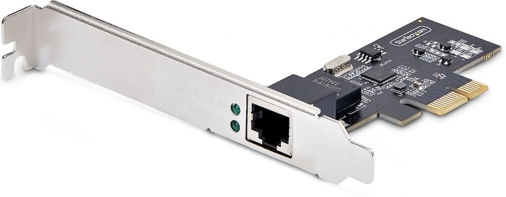 StarTech.com 1-Port 2.5G NBASE-T PCIe Network Card, Computer Network Interface Card, Intel I225-V, Single-Port Ethernet, Multi-Gigabit NIC