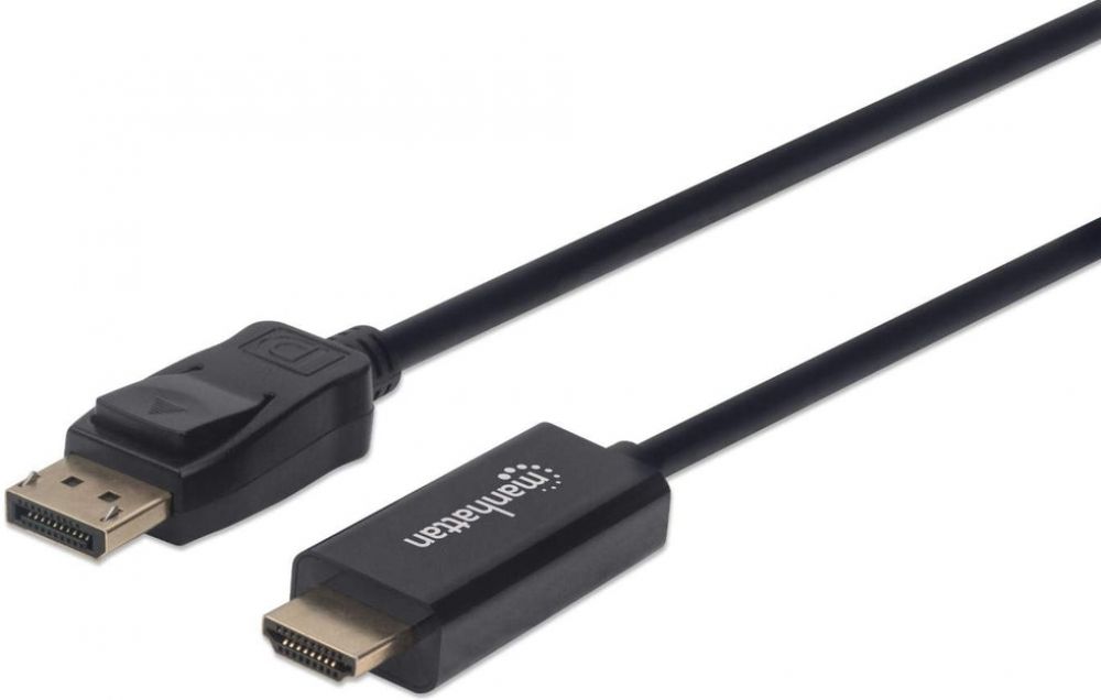 Manhattan 4K@60Hz DisplayPort auf HDMI-Kabel 1m zwart