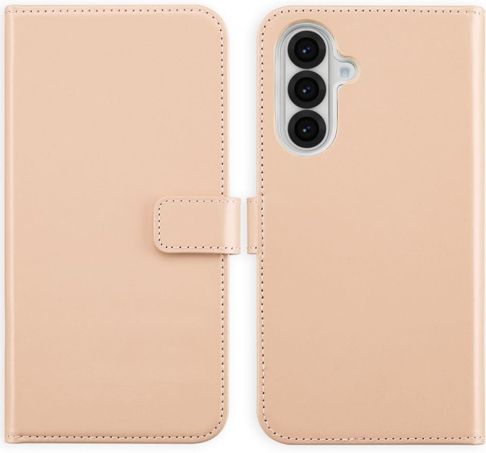 Selencia Echt Lederen Bookcase Samsung Galaxy A56 - Dusty Pink